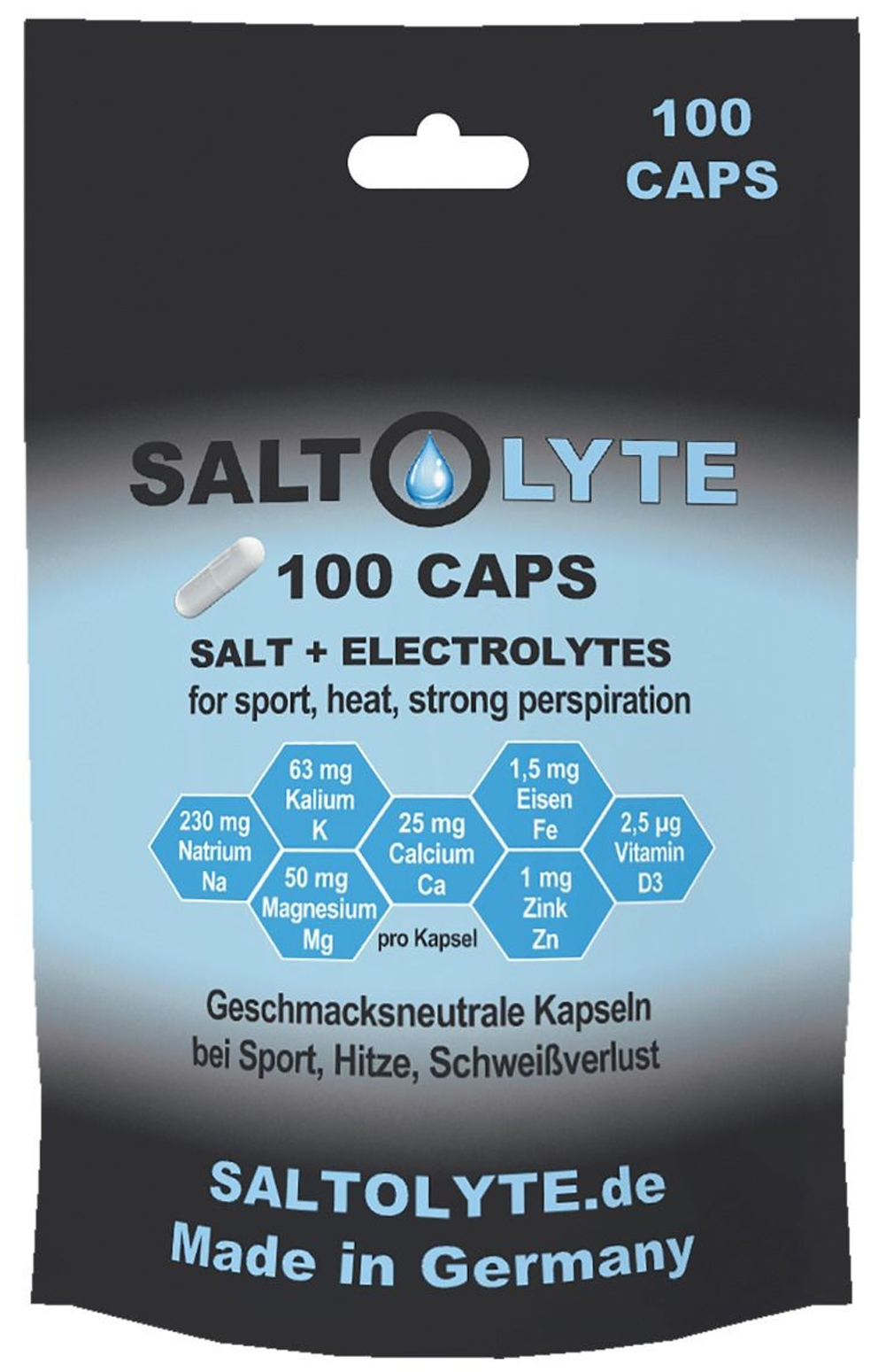 Saltolyte Caps 100 Salz- und Elektrolytkapseln