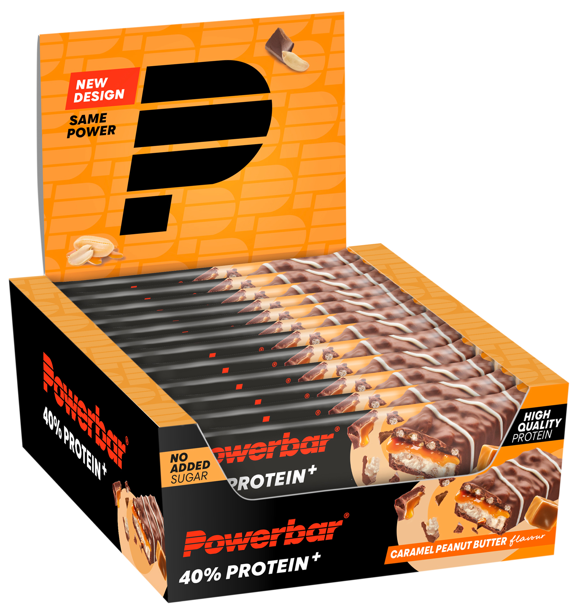 Powerbar 40% Protein + Crisp Bar Karton 12 Riegel 40g