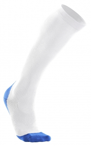 2XU Compression Performance Run Socks Herren Weiss/Blau