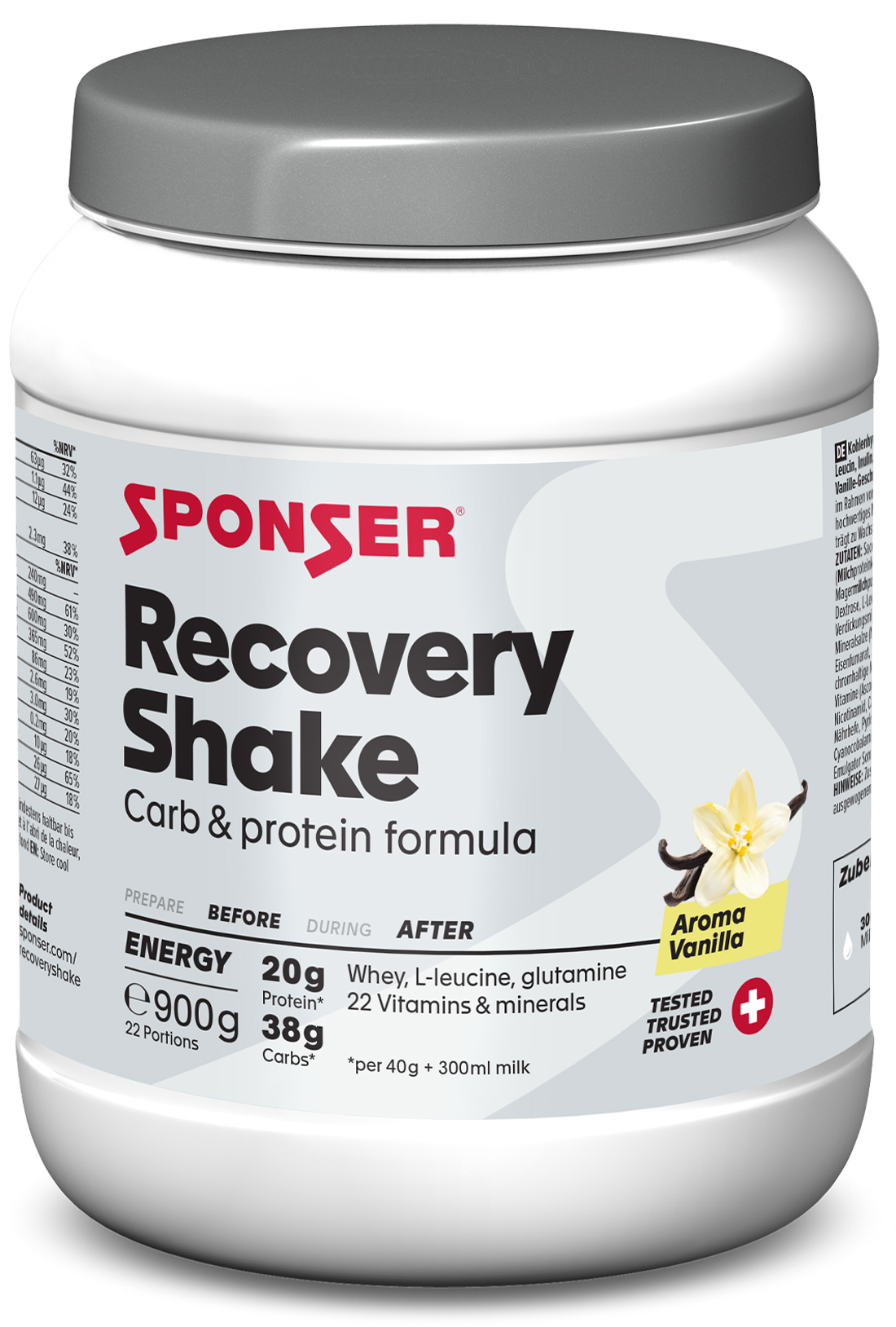 Sponser Recovery Shake 900g