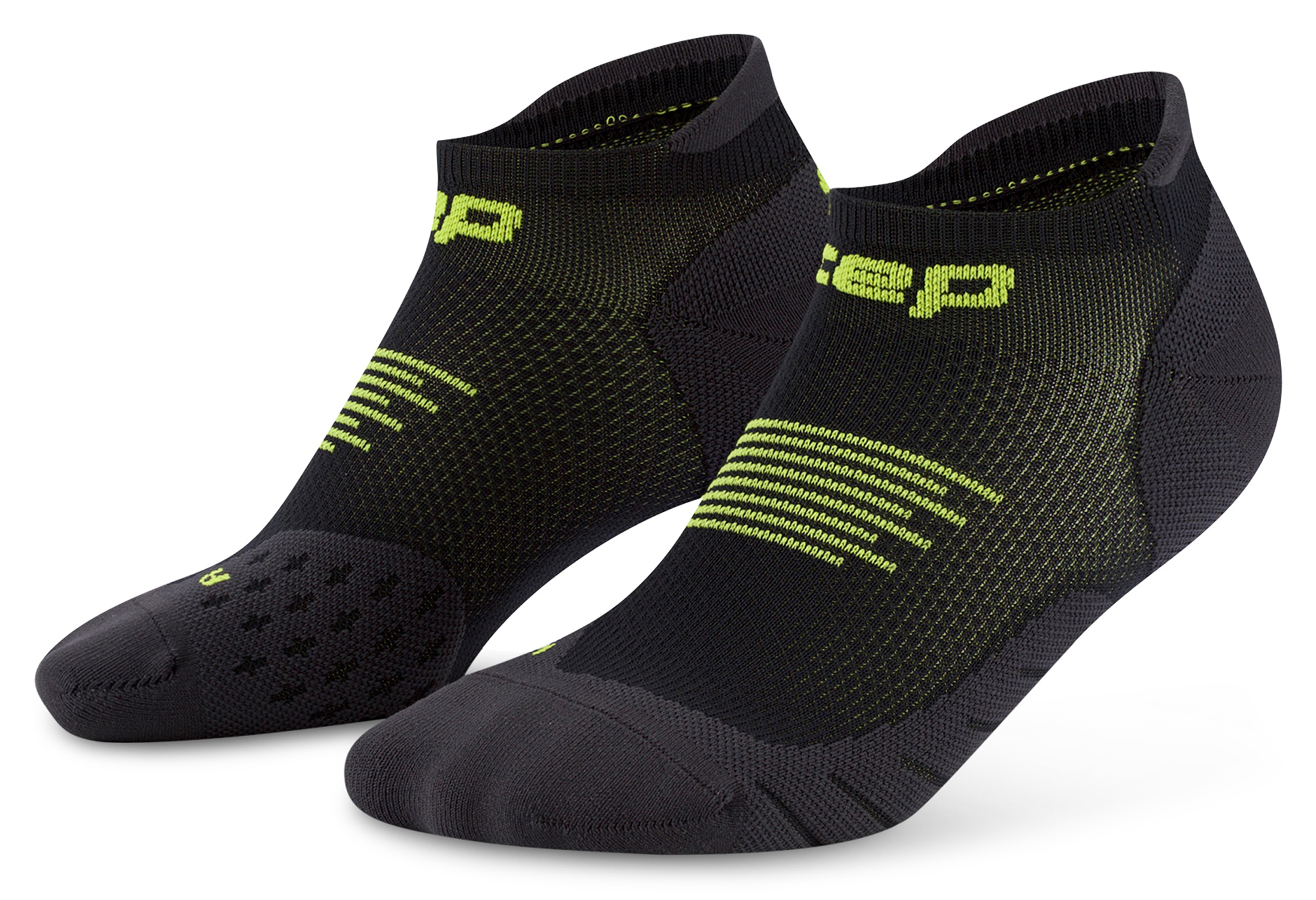 CEP Core Run No Show Compression Socks 5.0 Herren Schwarz Grün