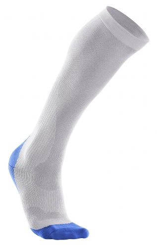 2XU Compression Performance Run Socks Herren Grau/Blau