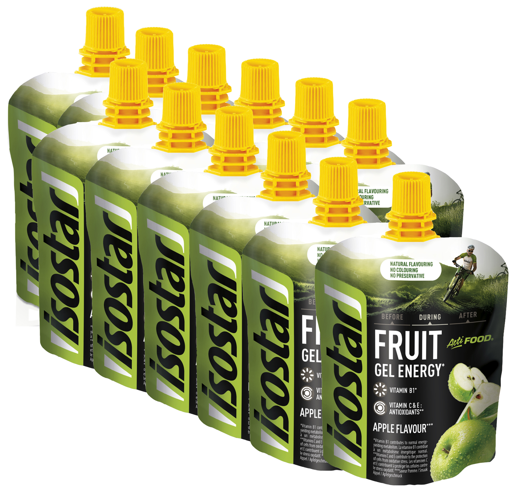 Isostar Fruit Energy Gel 12 Beutel 90g