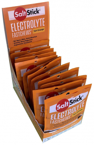 Salt Stick Fast Chews Elektrolyt-Kautabletten Box 12 Zip-Packs