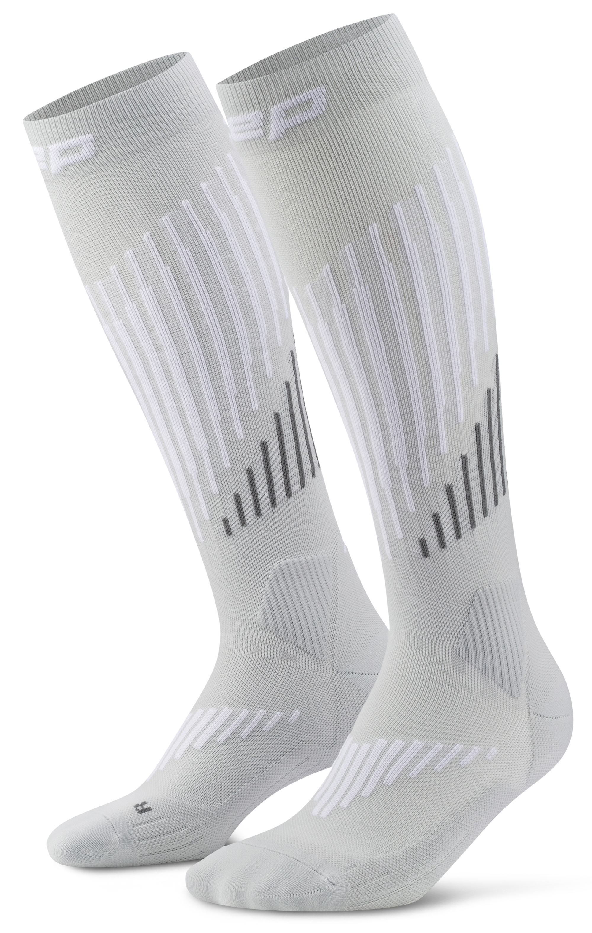 CEP Core Run Merino Compression Socks 3.0 Herren Grau Weiß