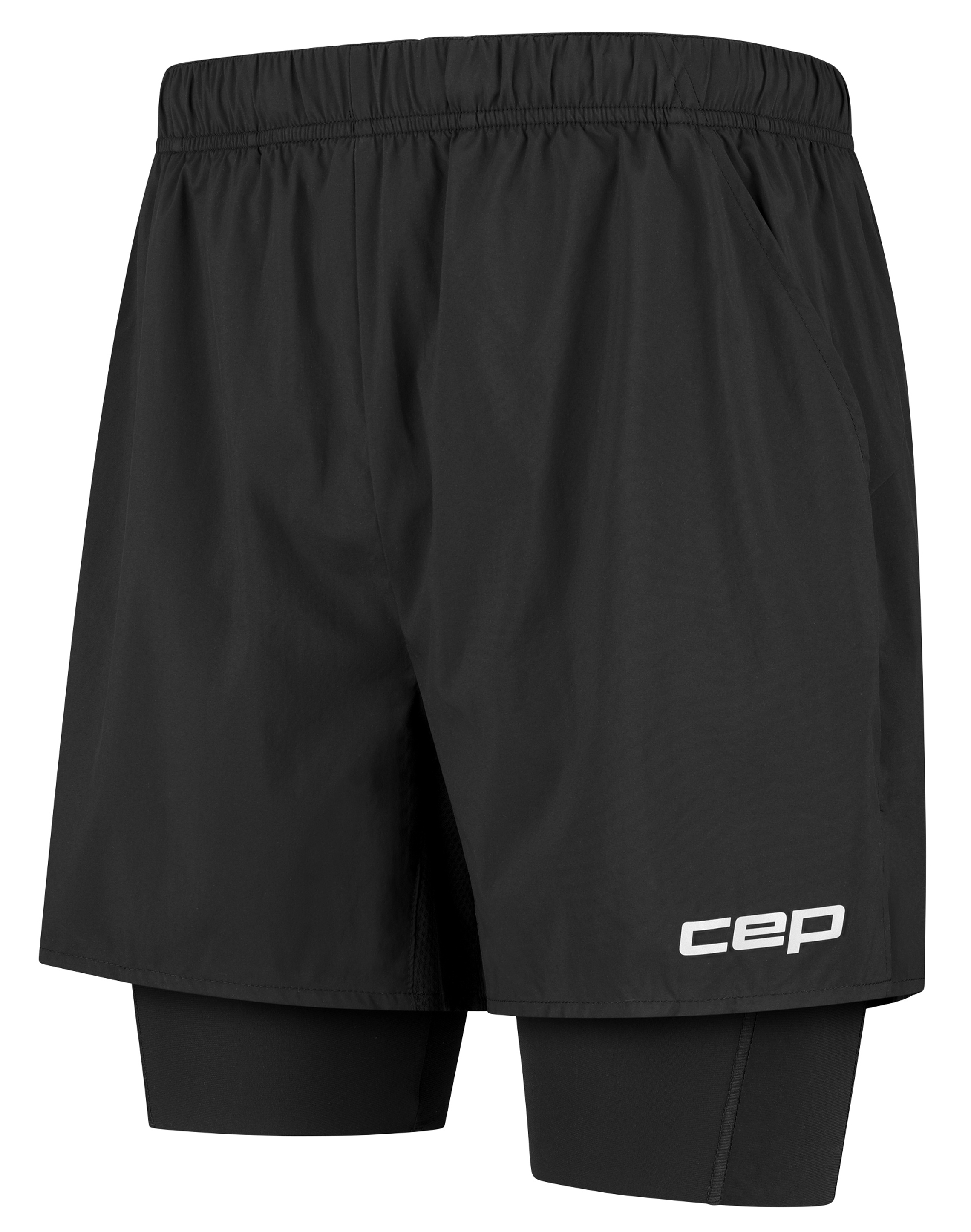 CEP Core Run Shorts 2in1 Herren Schwarz