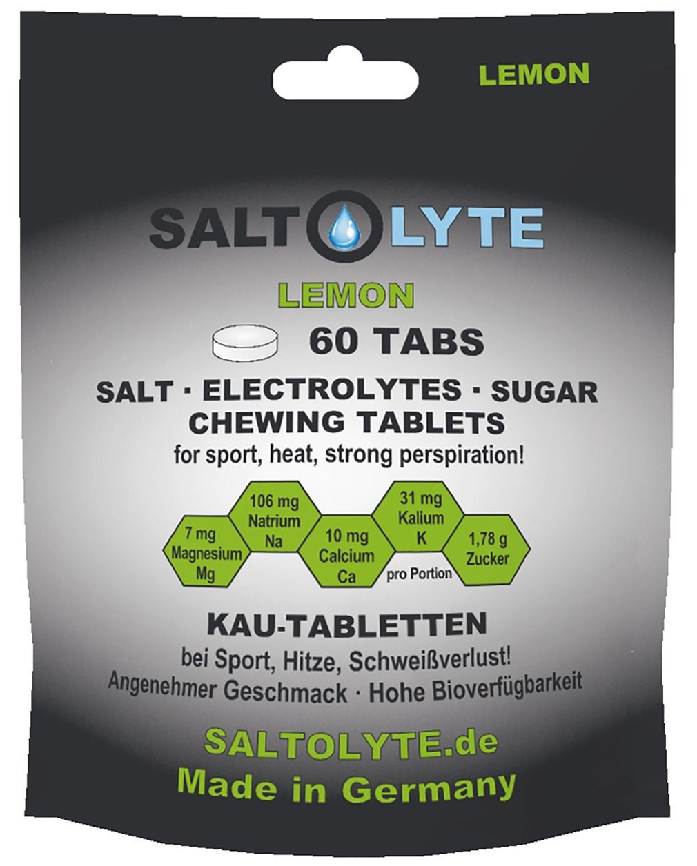 Saltolyte Chewing Tablets Beutel 60 Elektrolyt-Kautabletten