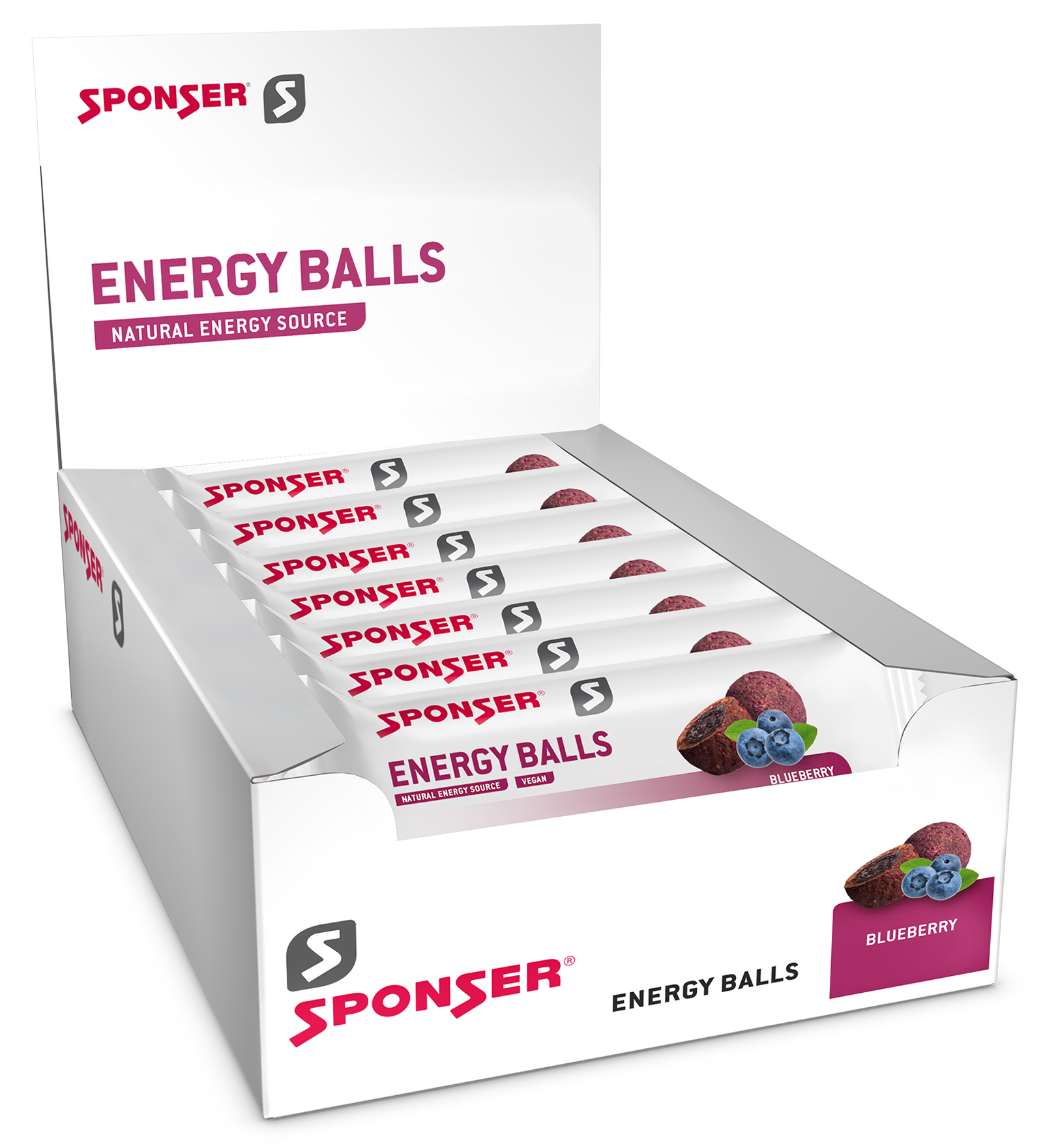 Sponser Energy Balls Karton 18 Beutel 45g