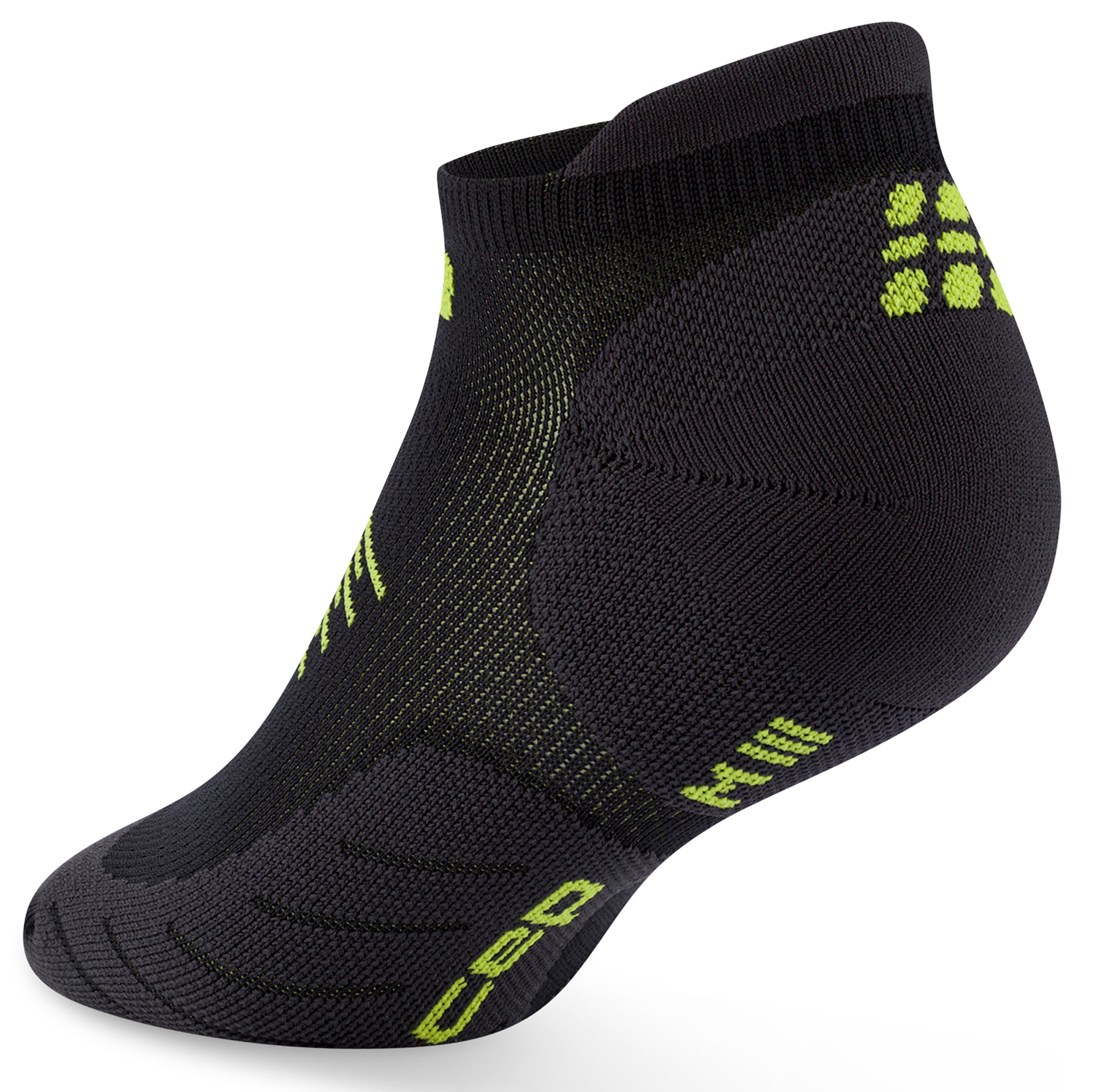 CEP Core Run No Show Compression Socks 5.0 Herren Schwarz Grün