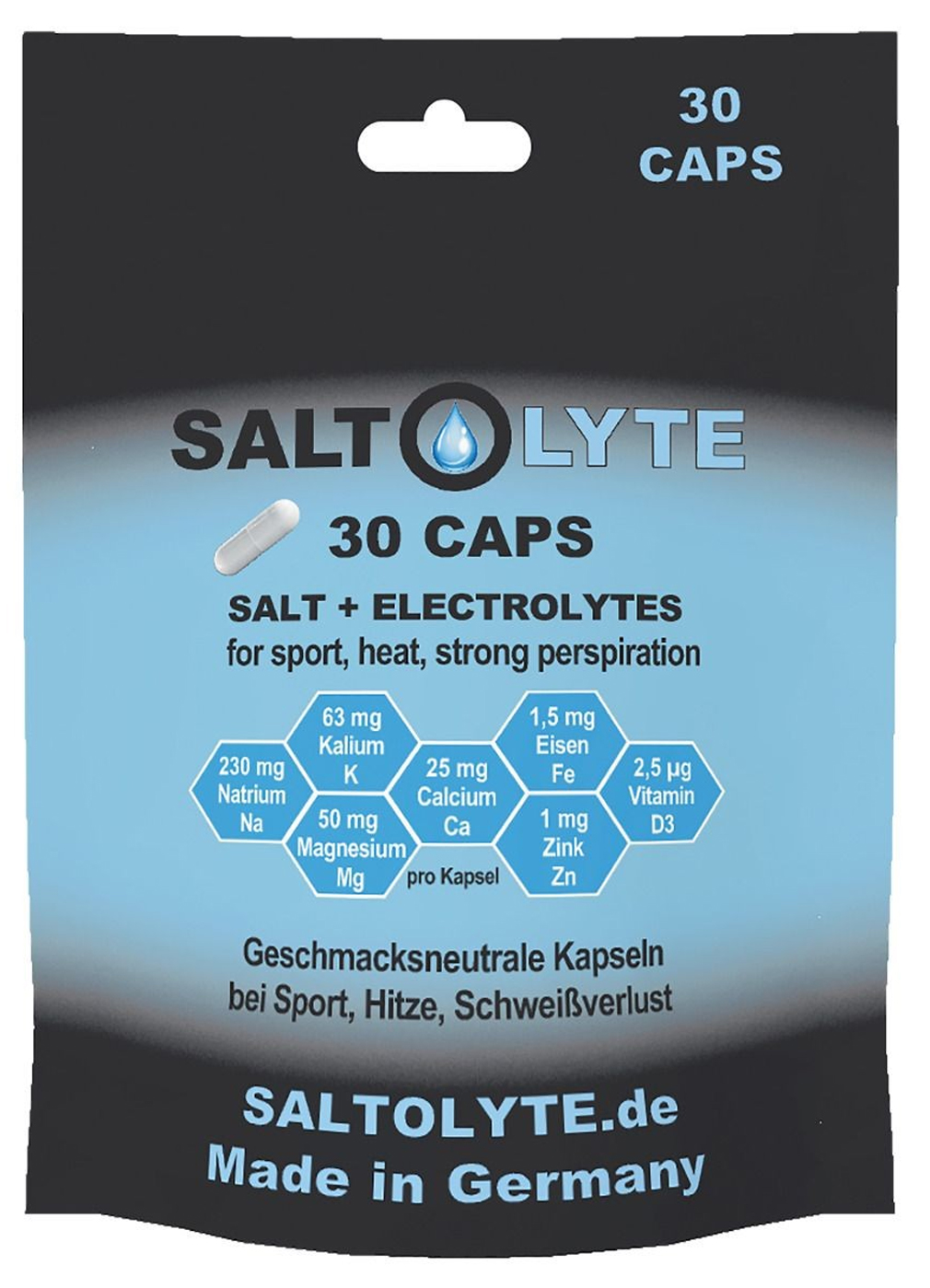 Saltolyte Caps 30 Salz- und Elektrolytkapseln
