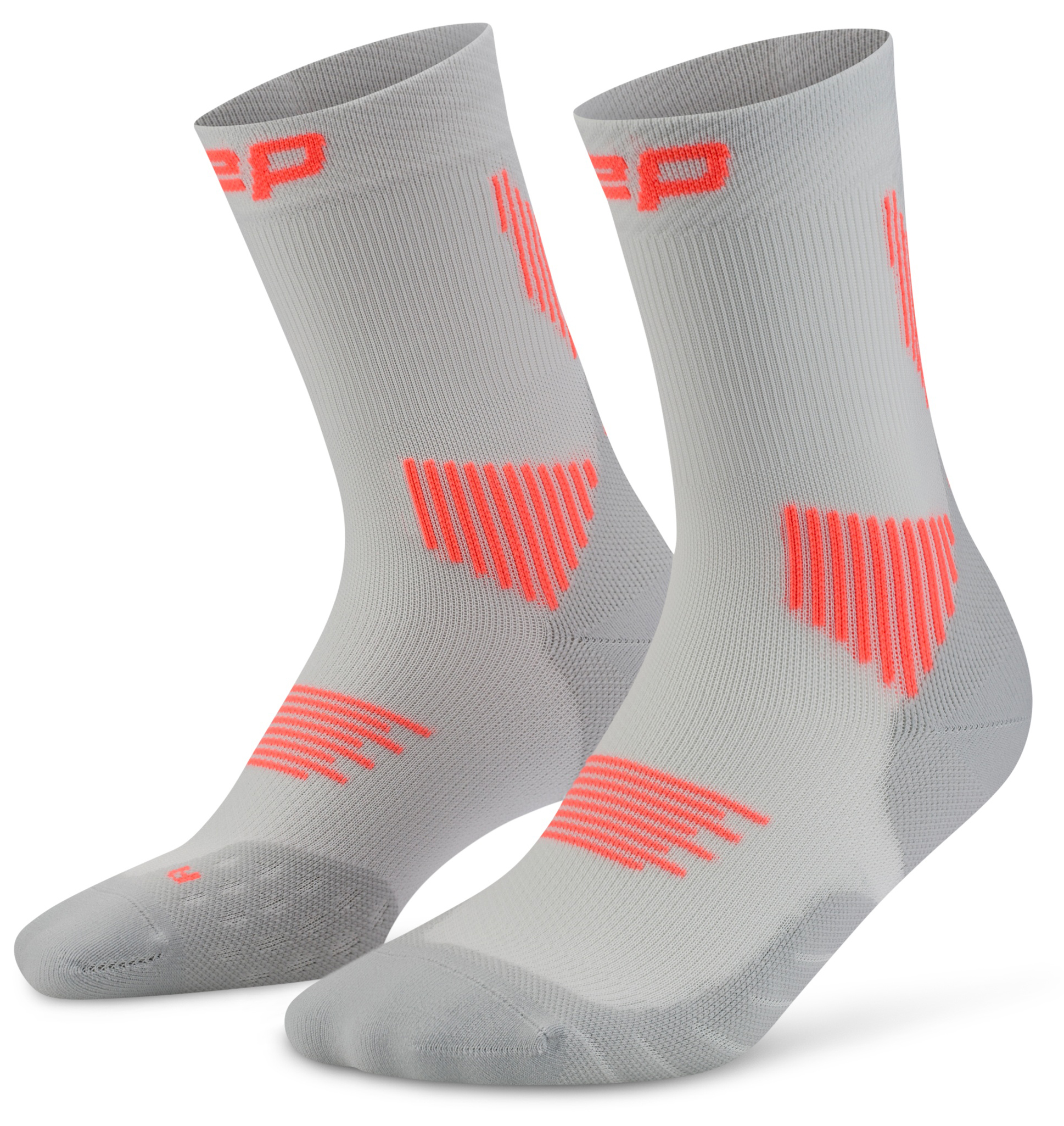 CEP Core Run Mid Cut Compression Socks 5.0 Damen Grau