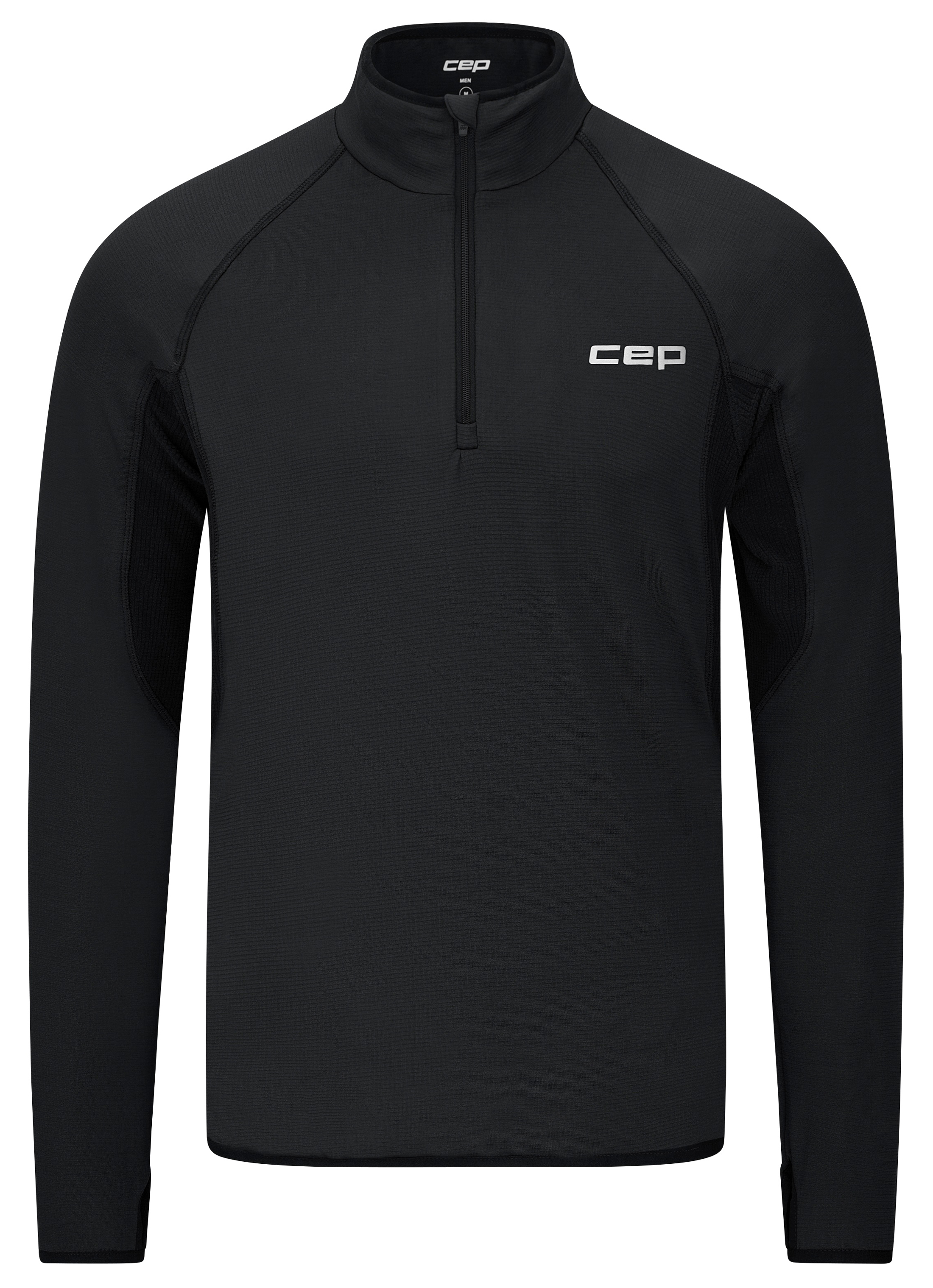 CEP Core Run Thermal Zip Shirt Long Sleeve Herren Schwarz
