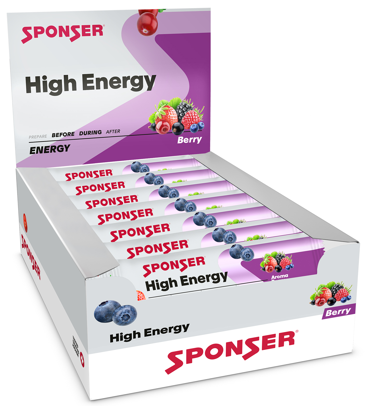 Sponser High Energy Bar Karton 30 Riegel 45g