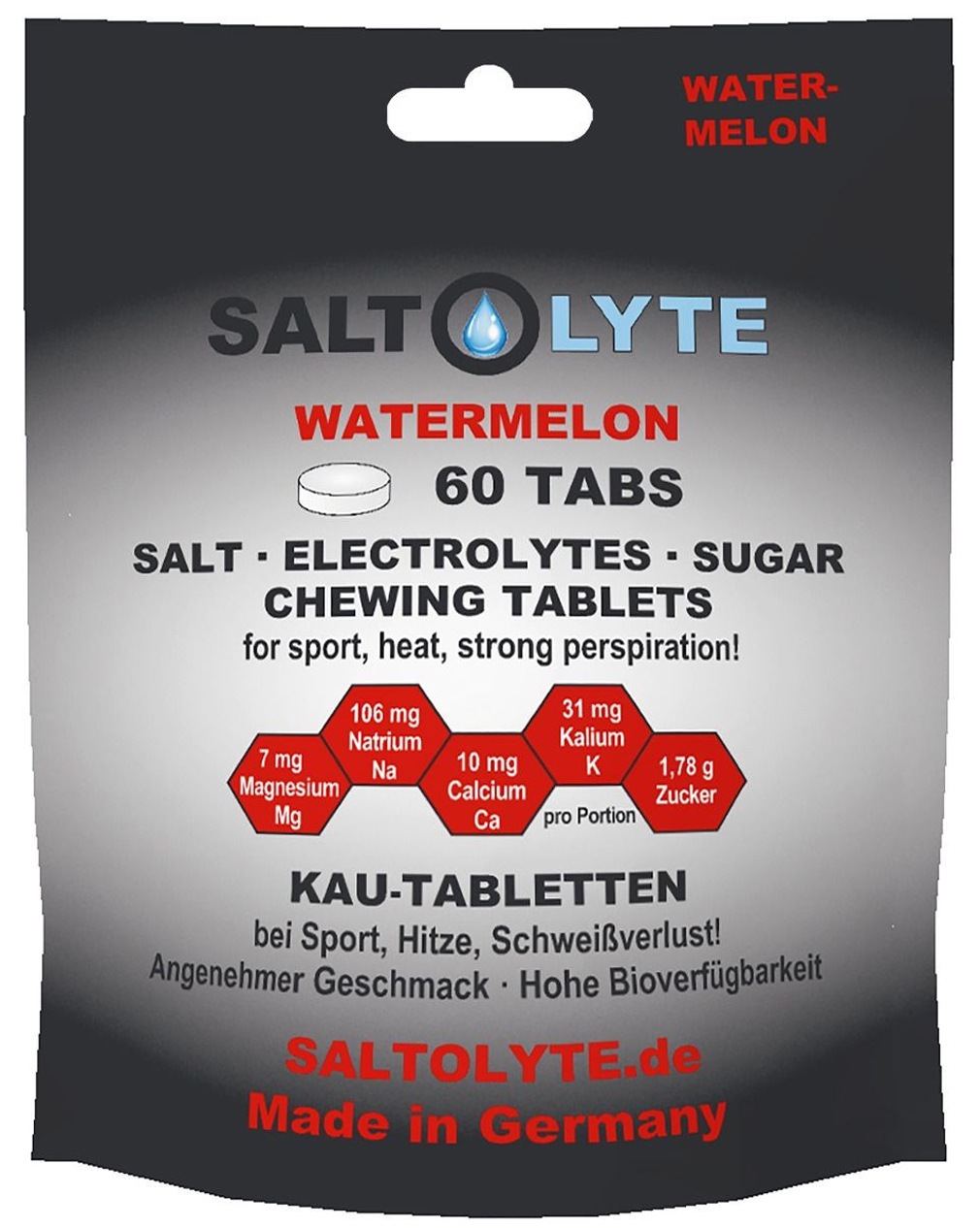 Saltolyte Chewing Tablets Beutel 60 Elektrolyt-Kautabletten