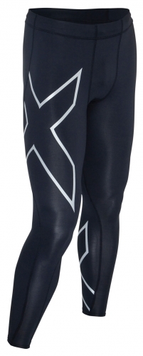2XU Heat Compression Long Tight Herren Schwarz/Silber