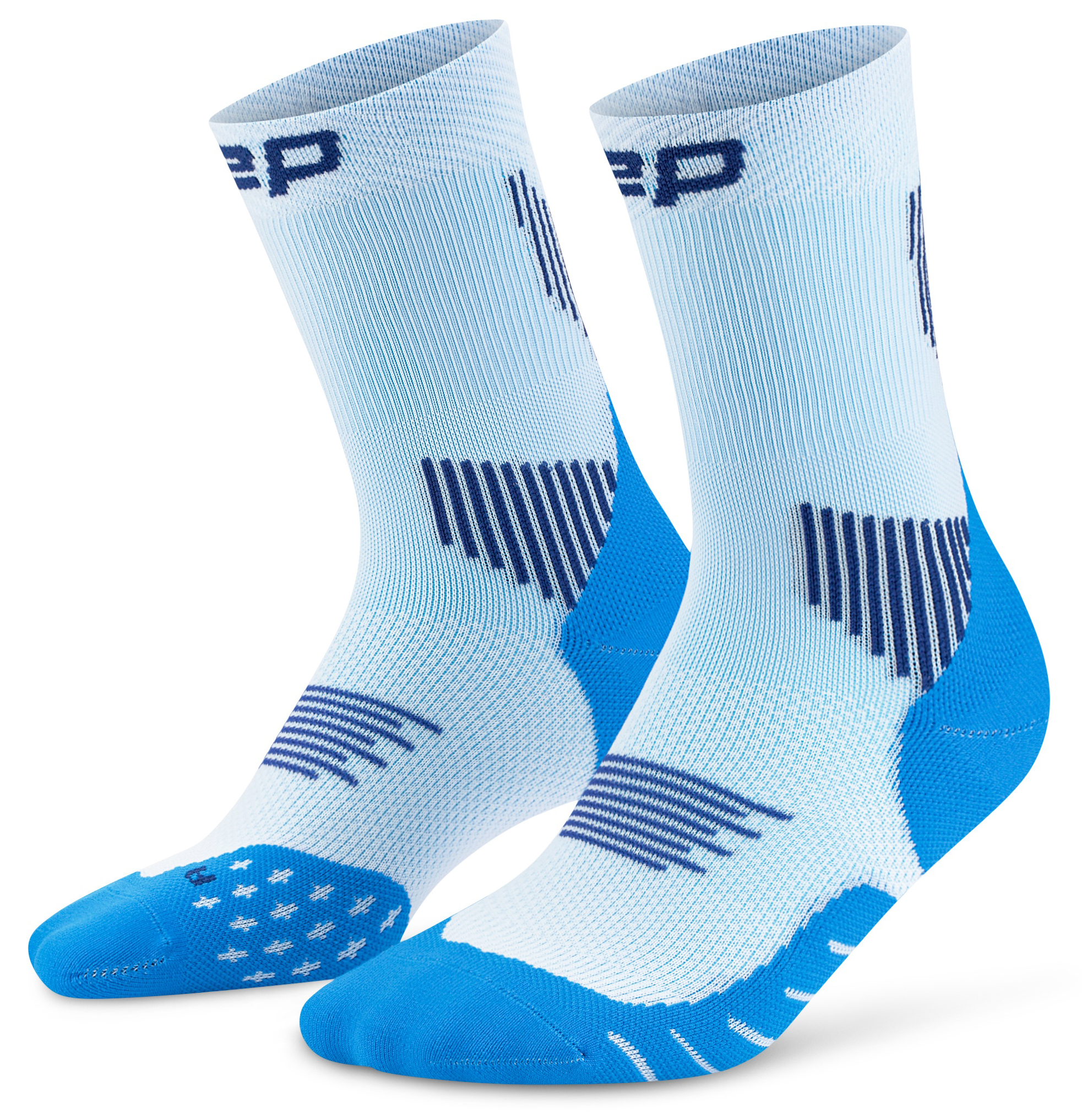 CEP Core Run Mid Cut Compression Socks 5.0 Damen Blau Ice