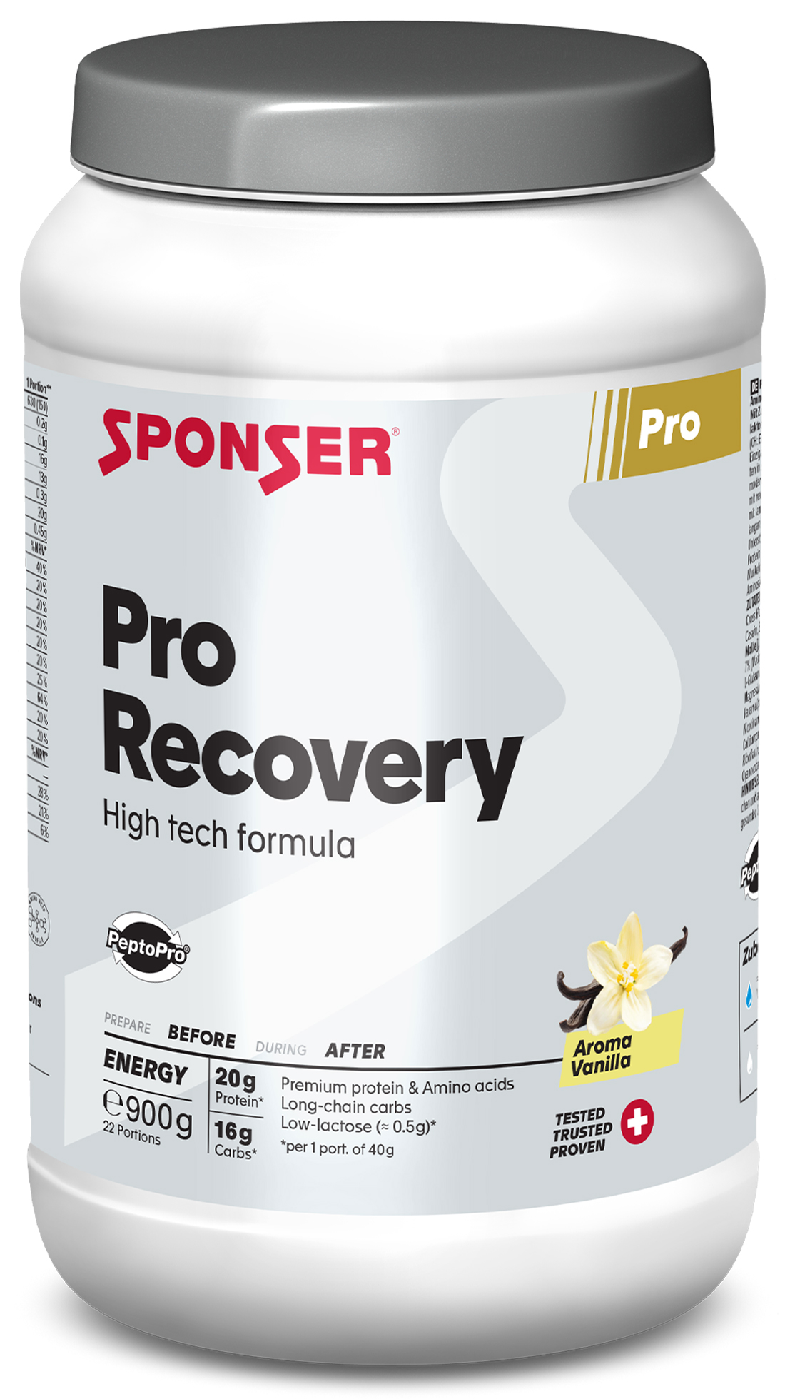 Sponser Pro Recovery 50/36 Vanille 900g
