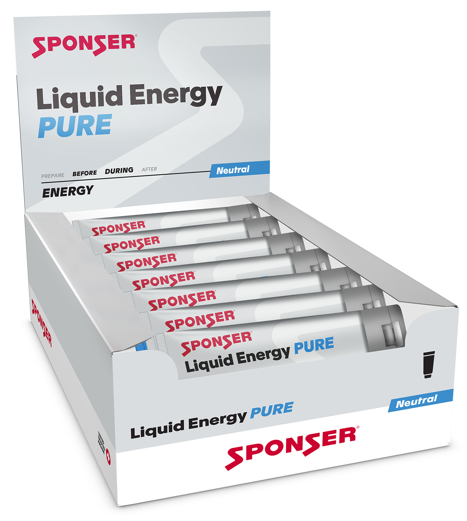 Sponser Liquid Energy Pure Karton 18 Tuben 70g