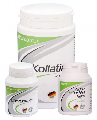 Ultra Sports Protect Ackerschachtelhalm Kapseln 50g, Chonsamin Kapseln 60g, Kollatin 380g