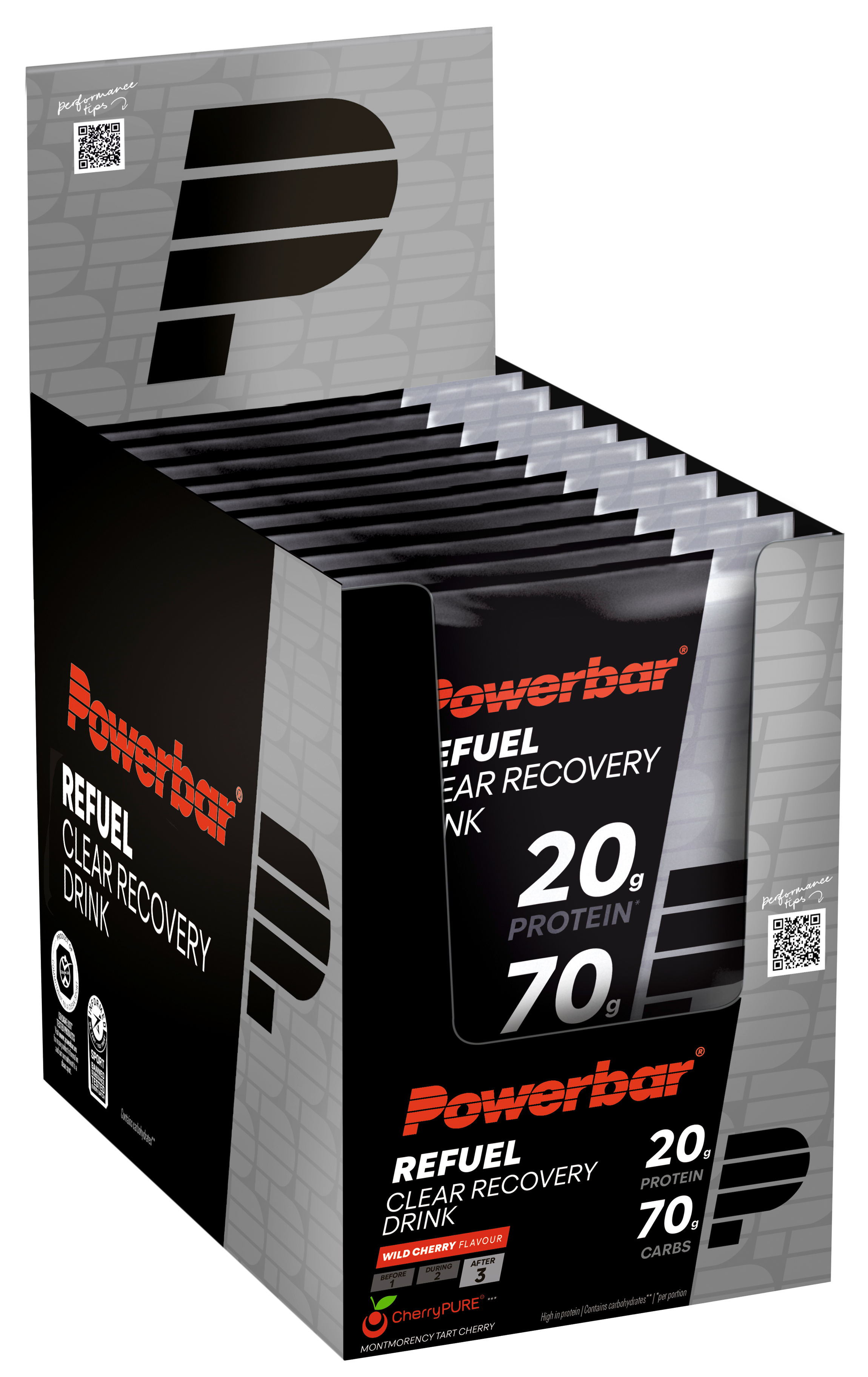 Powerbar Refuel Clear Recovery Drink Box 10 Beutel 97g