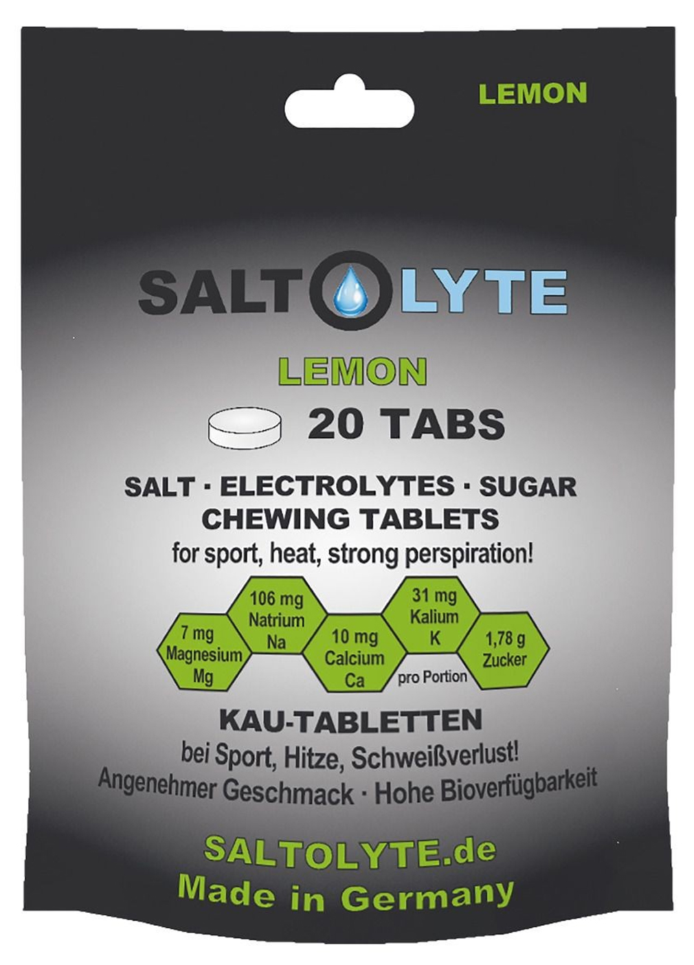 Saltolyte Chewing Tablets Beutel 20 Elektrolyt-Kautabletten