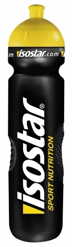 Isostar Trinkflasche 1,0l Schwarz/Gelb