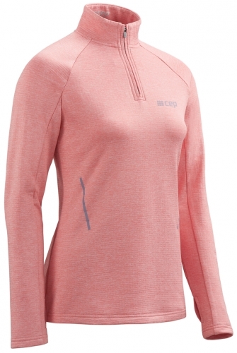 CEP Winter Run Shirt Long Sleeve Damen Rose Melange