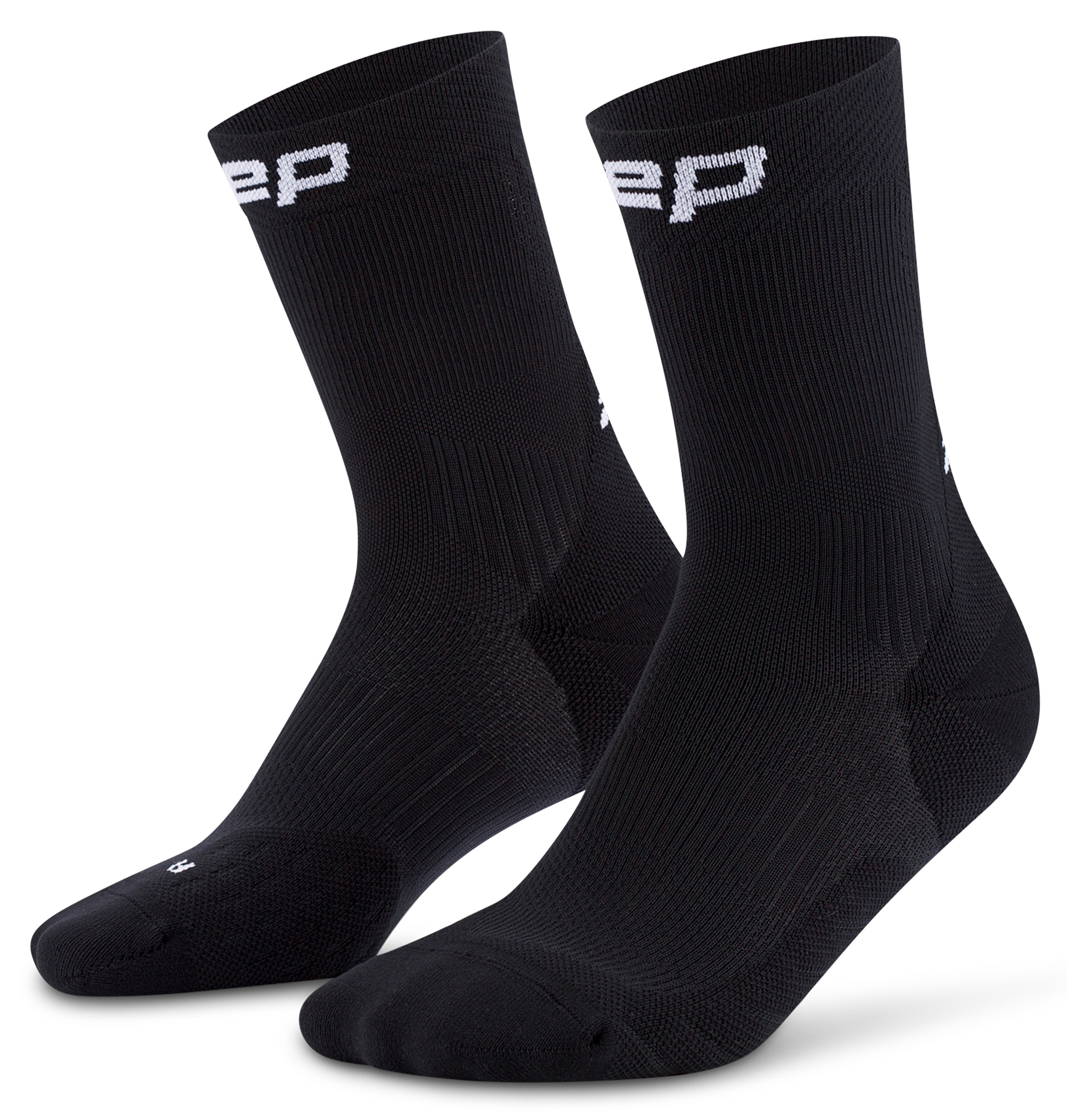 CEP Core Run Mid Cut Compression Socks 5.0 Damen Schwarz