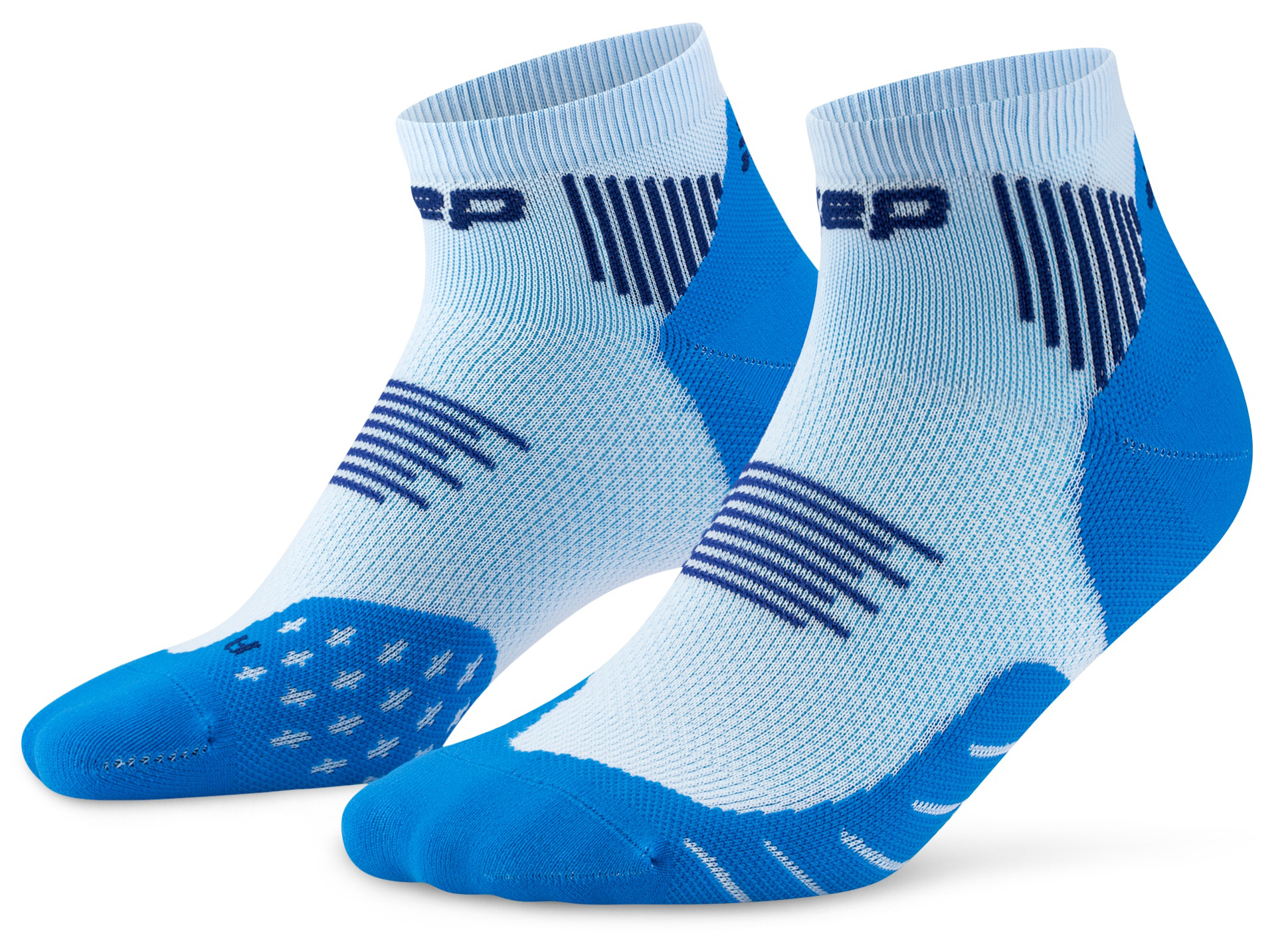 CEP Core Run Low Cut Compression Socks 5.0 Damen Blau Ice