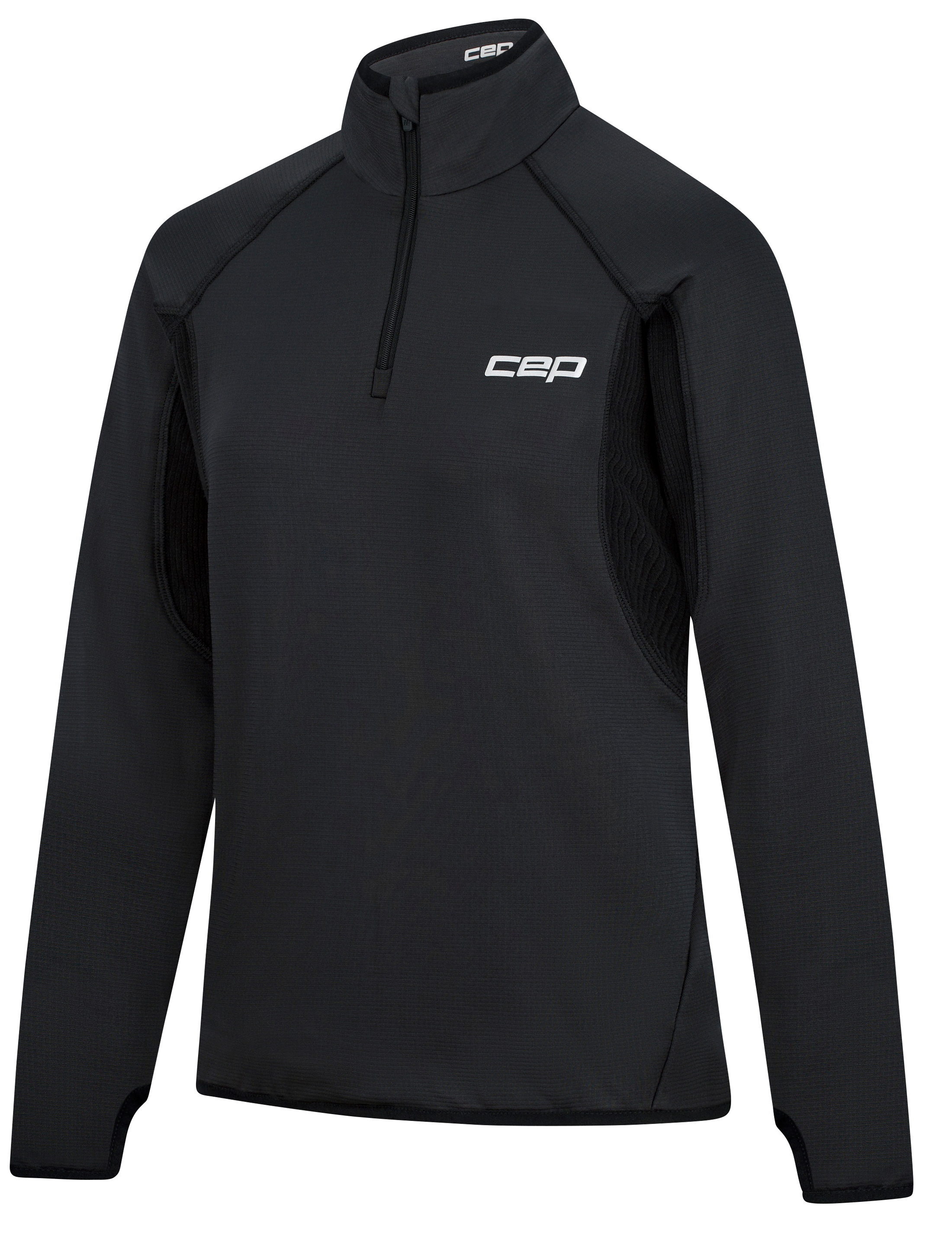 CEP Core Run Thermal Zip Shirt Long Sleeve Damen Schwarz