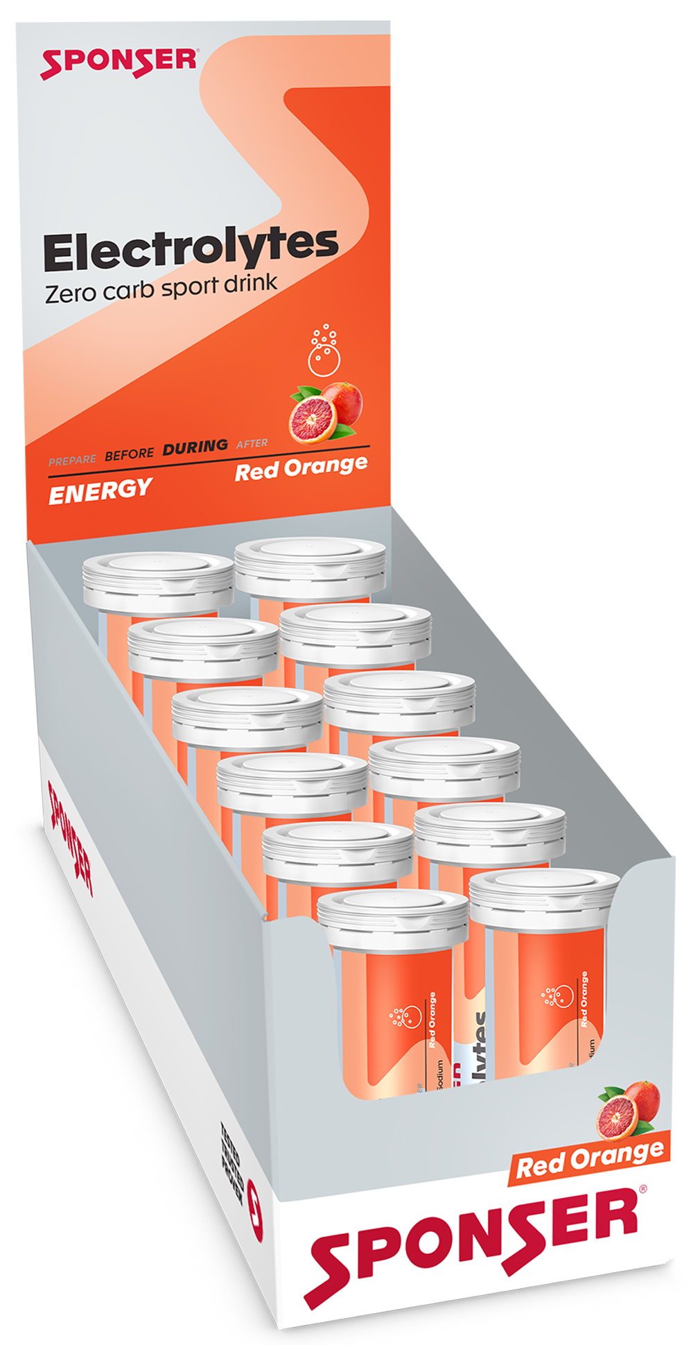 Sponser Electrolytes Zero Carb Sportsdrink Box 12 Röhrchen 45g
