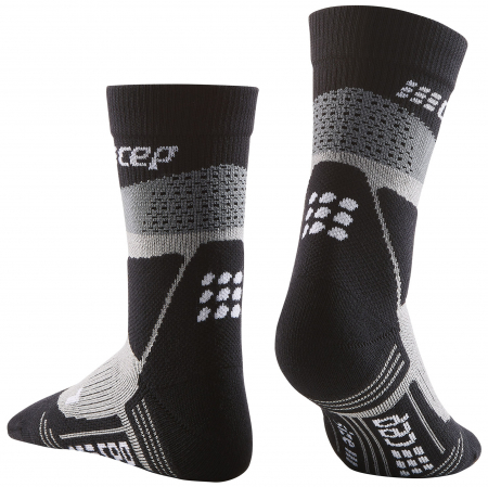 CEP Max Cushion Hiking Mid Cut Socks Herren Grau/Schwarz
