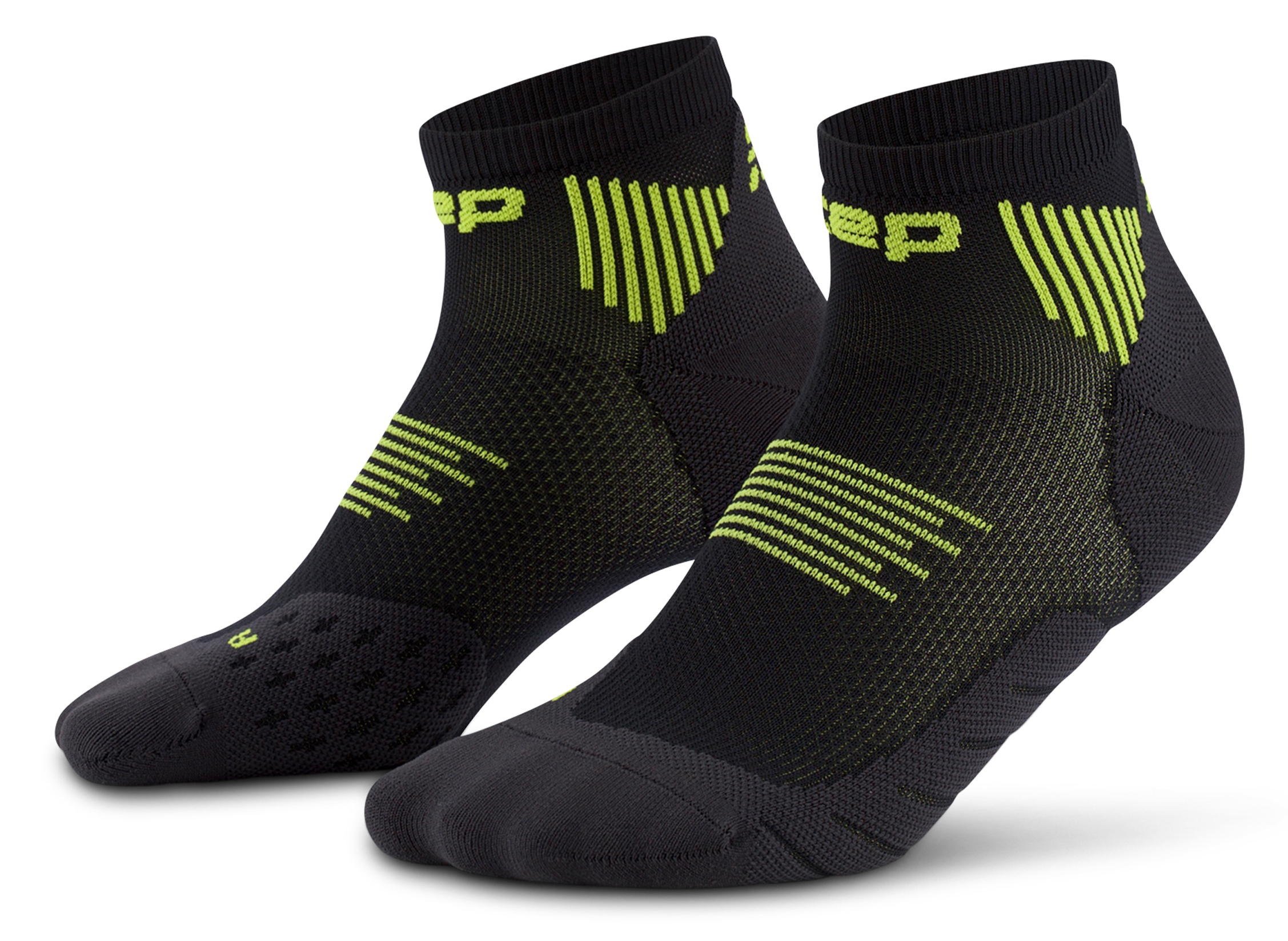 CEP Core Run Low Cut Compression Socks 5.0 Herren Schwarz Grün