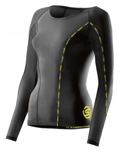 Skins DNAmic Compression Long Sleeve Top Damen Black