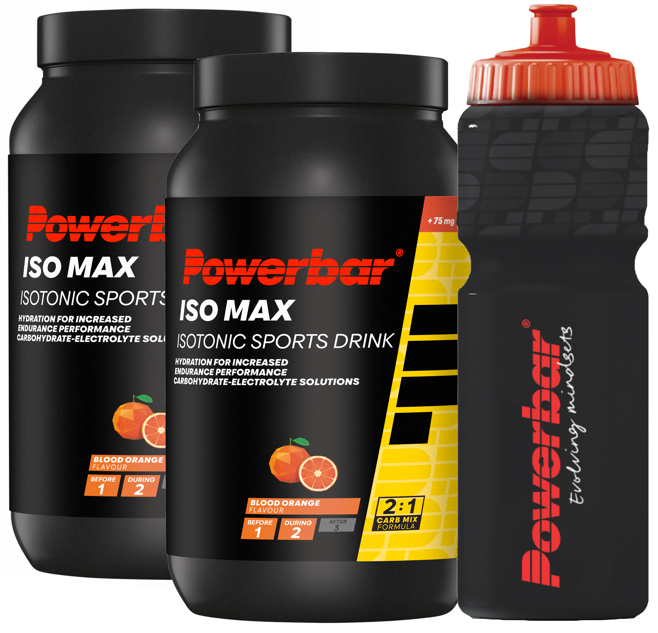 Powerbar IsoMax Sports Drink im Doppelpack - 2x1,2kg + Trinkflasche