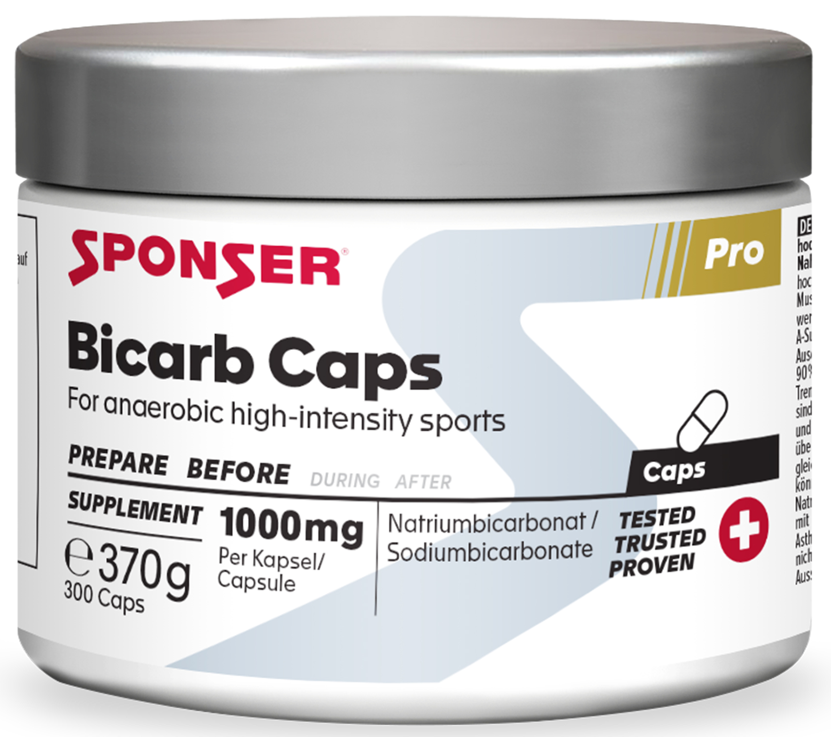 Sponser Bicarb Caps 300 Kapseln