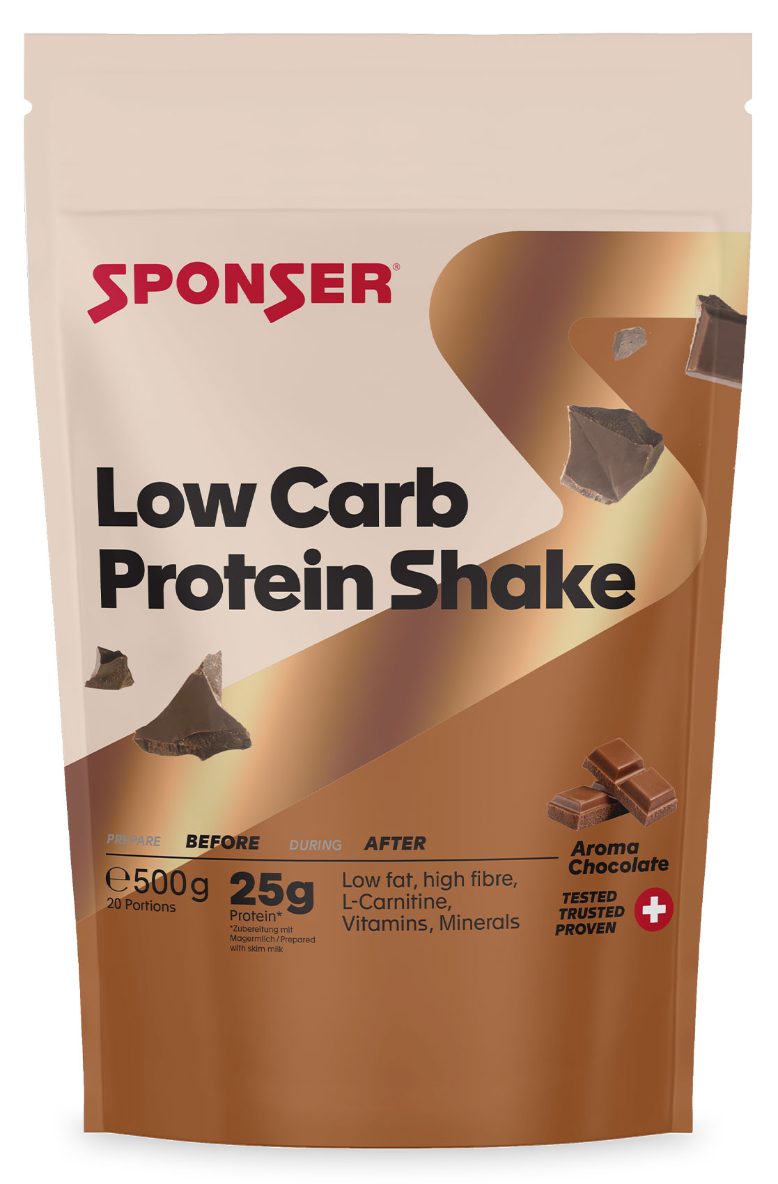 Sponser Low Carb Protein Shake 500g